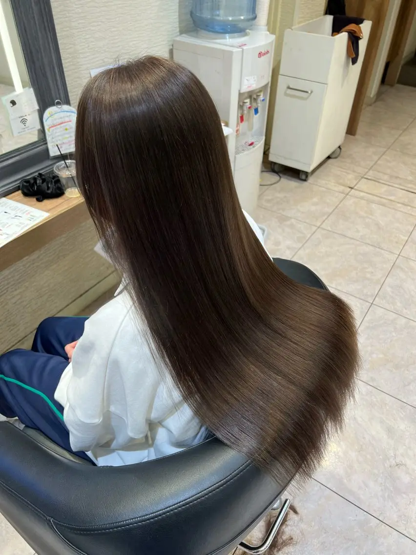 ロング カラー 赤み消しカラー🌱 YUZUKI🫧のヘアスタイル