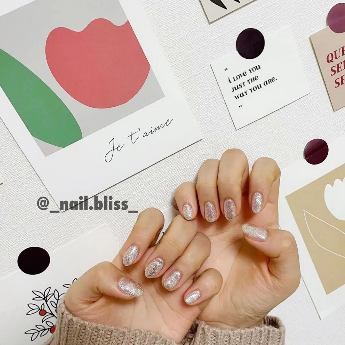 ネイル ラメ(グリッター) ハンドネイル NAIL BLISSのネイルデザイン