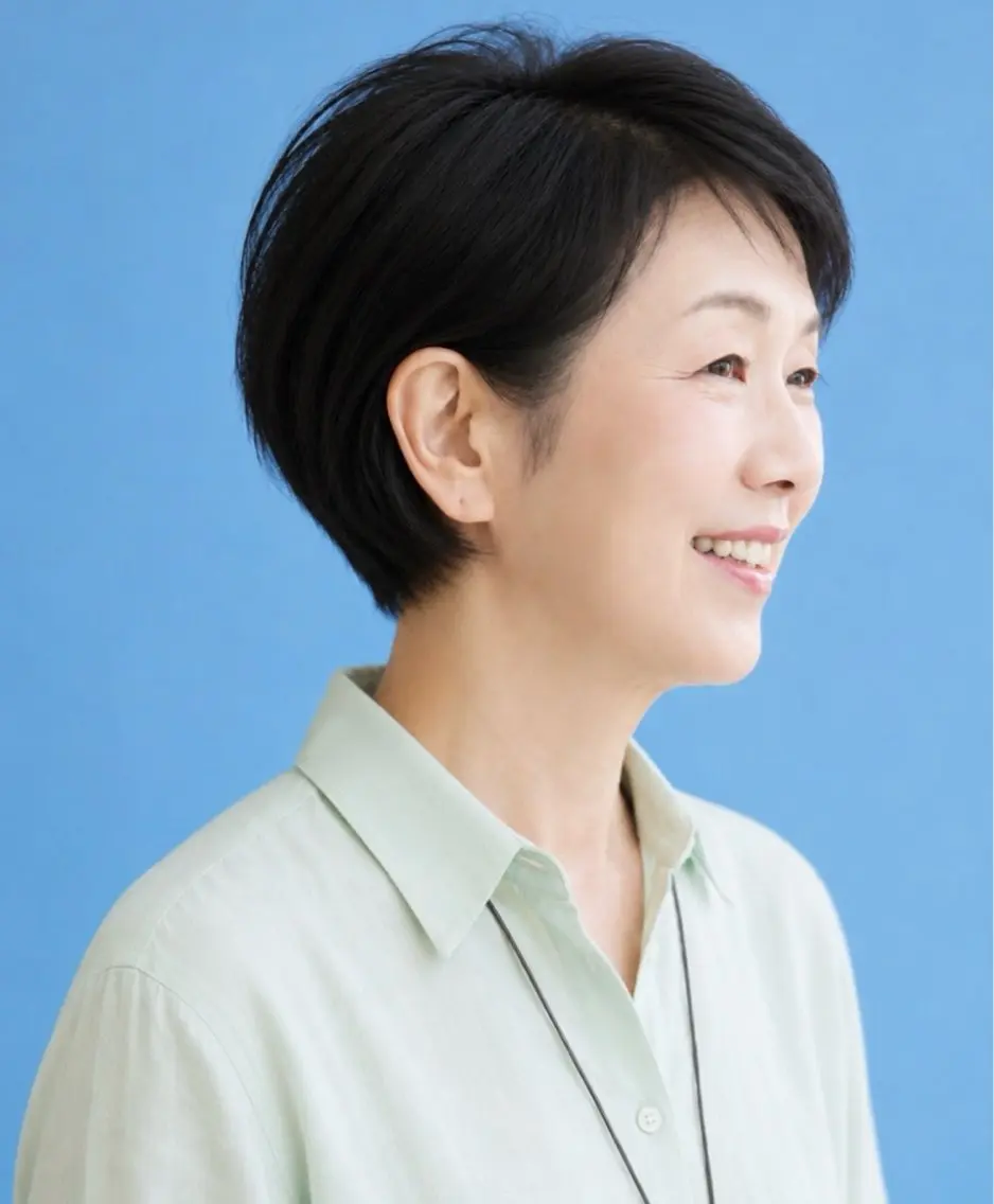 ショート リンクスハート　中谷 浩子のヘアスタイル