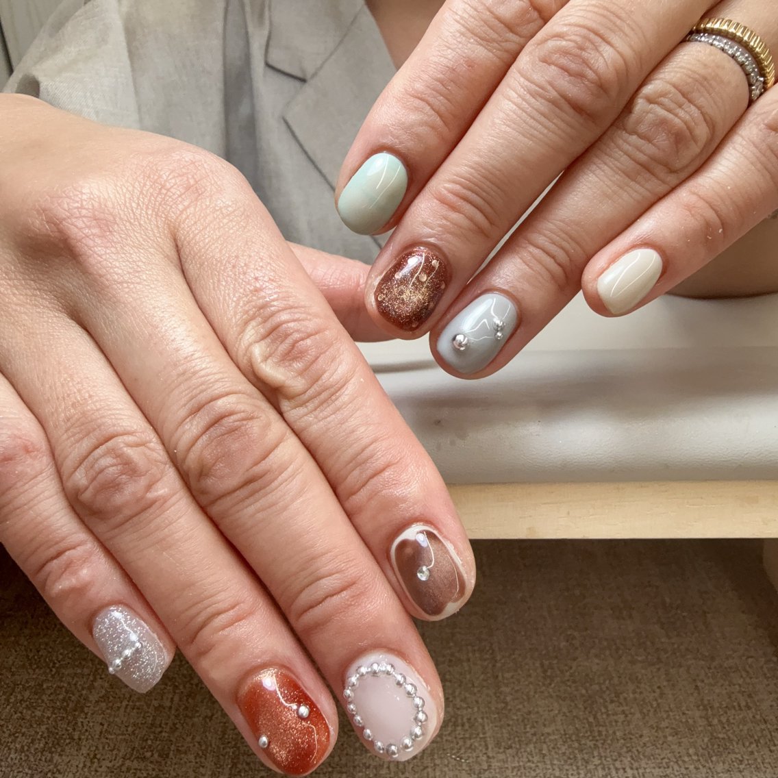 ネイル ハンドネイル Aura Nail ✨スス✨(アヤ)のネイルデザイン