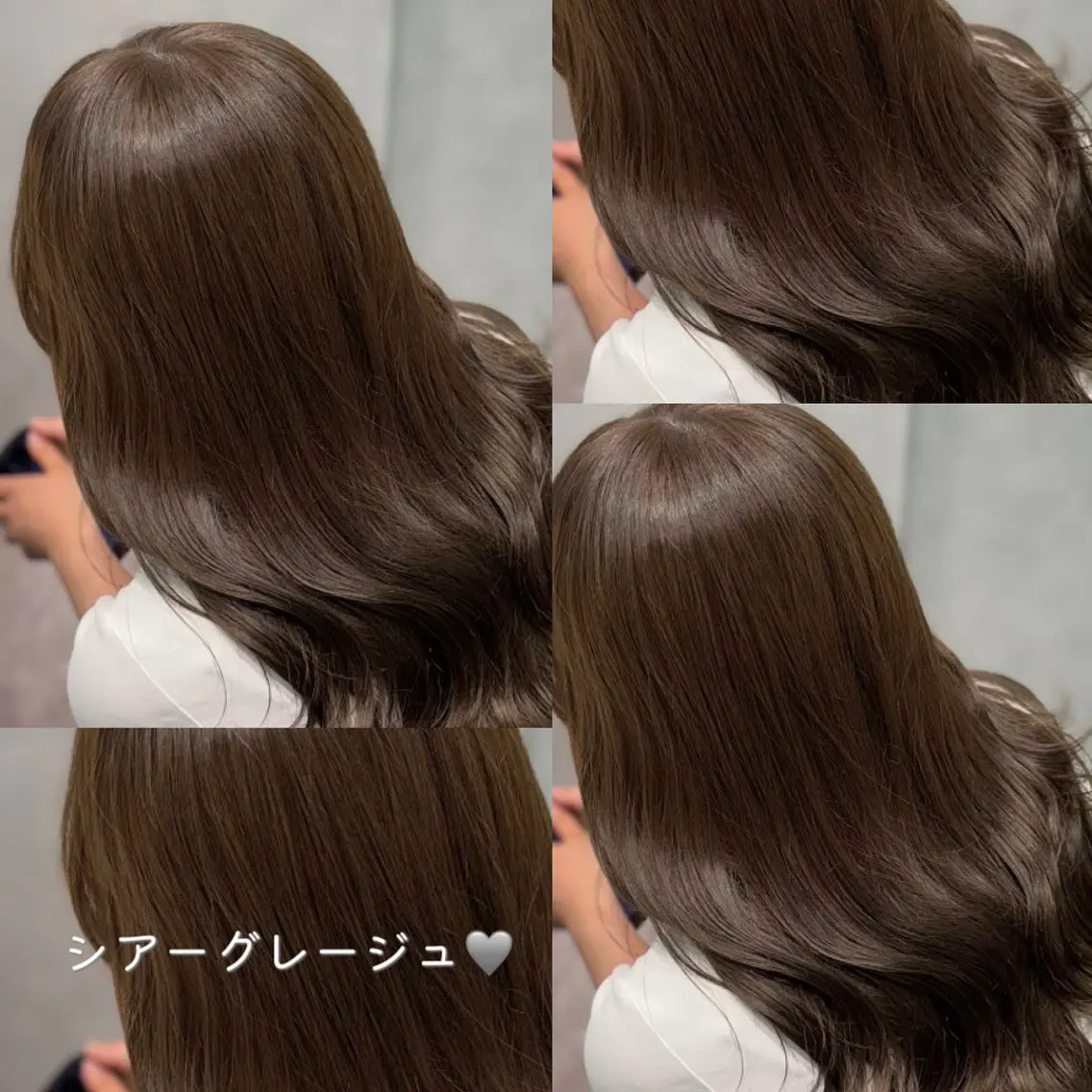 セミロング ヘアカラー トリートメント 🌟透明感カラー 🌟松岡勇輝のヘアスタイル