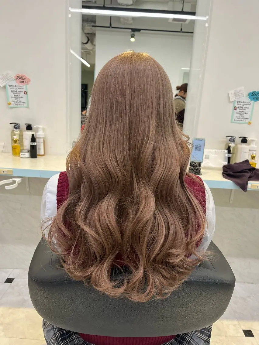 ロング カラー ヘアカラー トリートメント ブリーチカラー 🩵MIZUKIのヘアスタイル