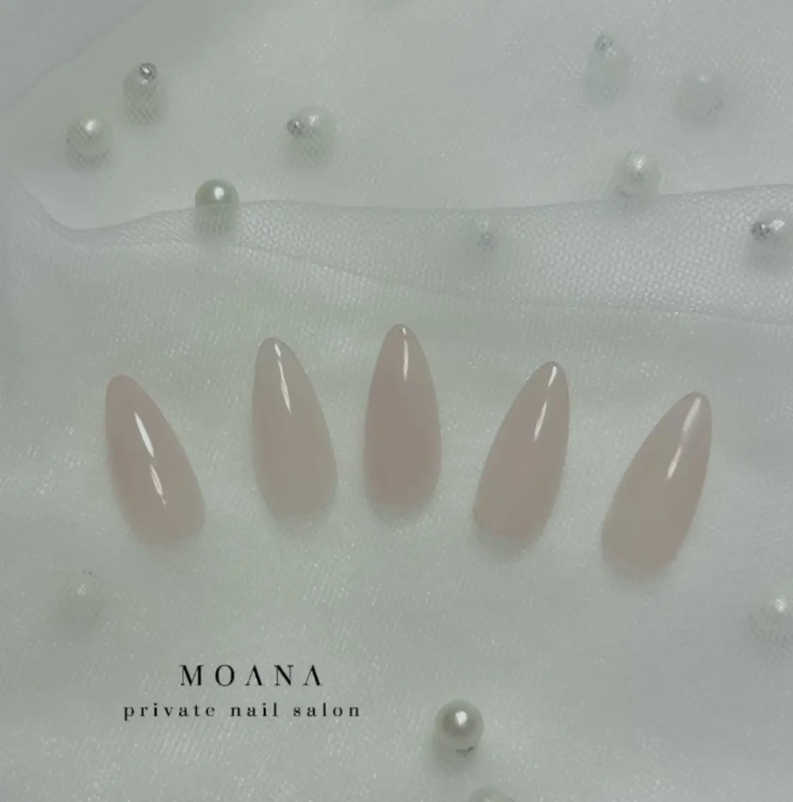 ネイル オフィスネイル ワンカラーネイル MOANA NAILのネイルデザイン