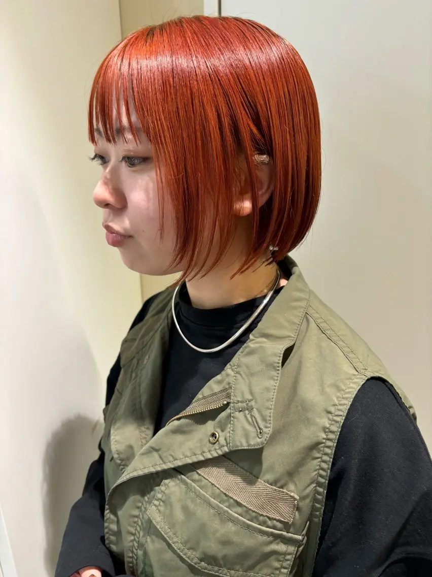 ショート カラー ヘアアレンジ 💟似合わせカットカ ラーMizuki🐕のヘアスタイル