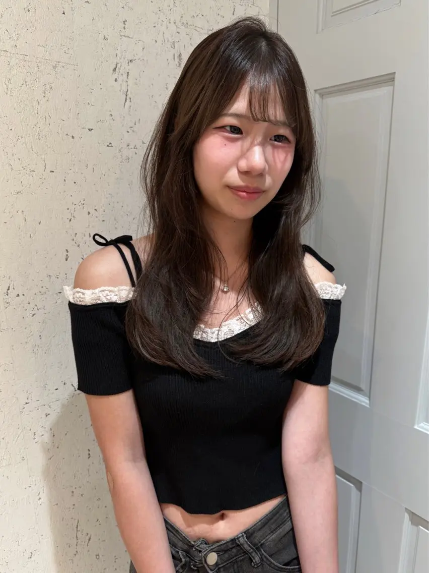 ミディアム カラー カット トリートメント mai / linoah˚✧のヘアスタイル