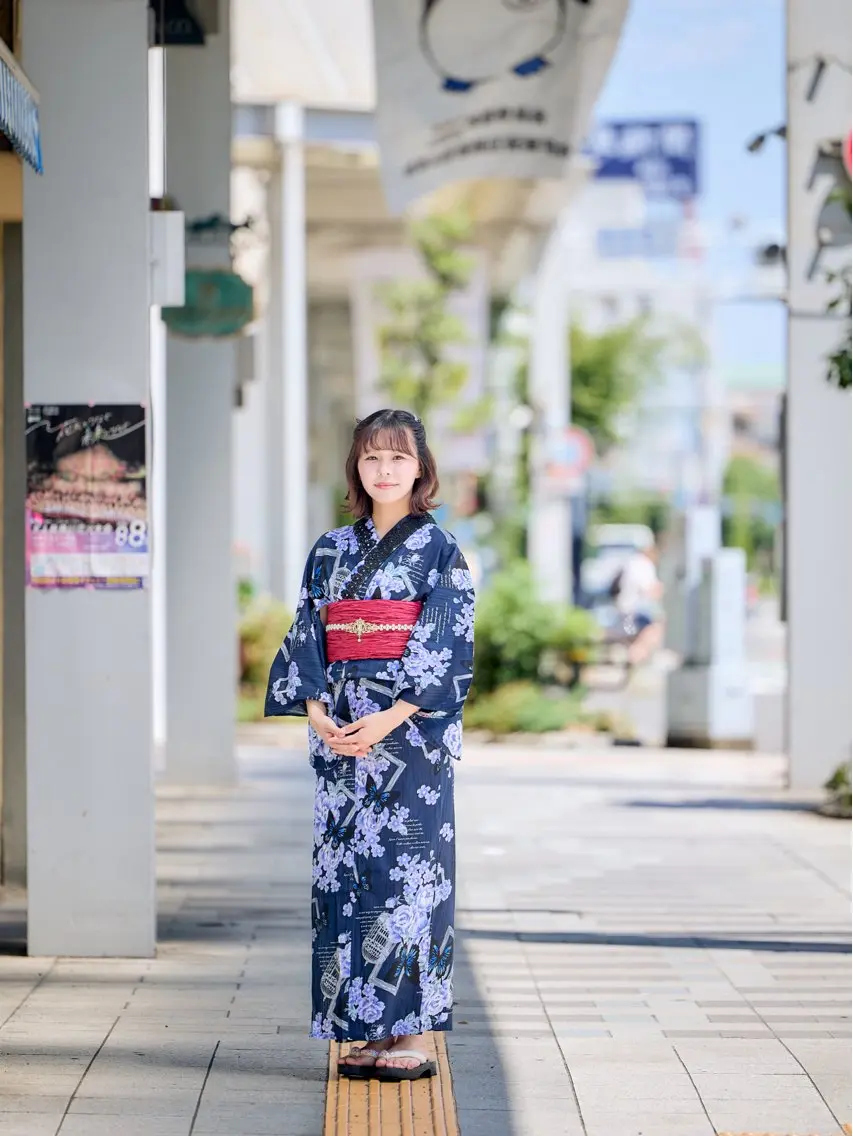 着付け 今枝莉菜 上品なツヤカラーのヘアスタイル