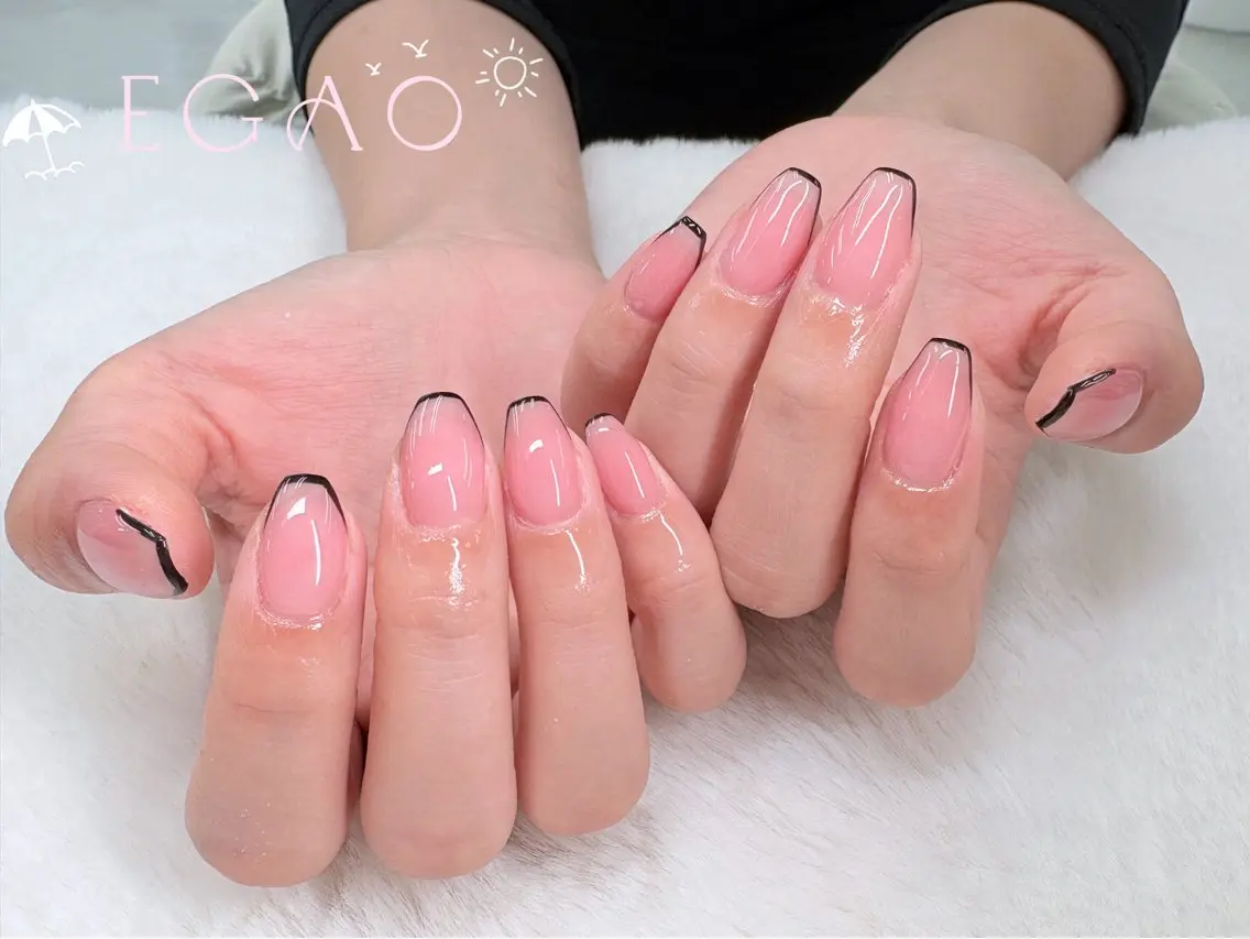 ネイル アートネイル フットネイル フレンチネイル ジェルネイル グラデーション ハンドネイル EGAO NAIL 錦糸町店のネイルデザイン