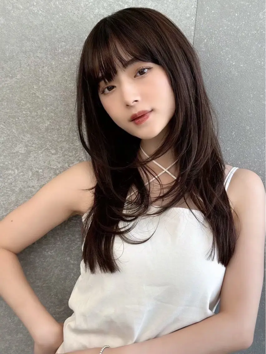 ロング Ruri縮毛矯正 酸性ストレートのヘアスタイル
