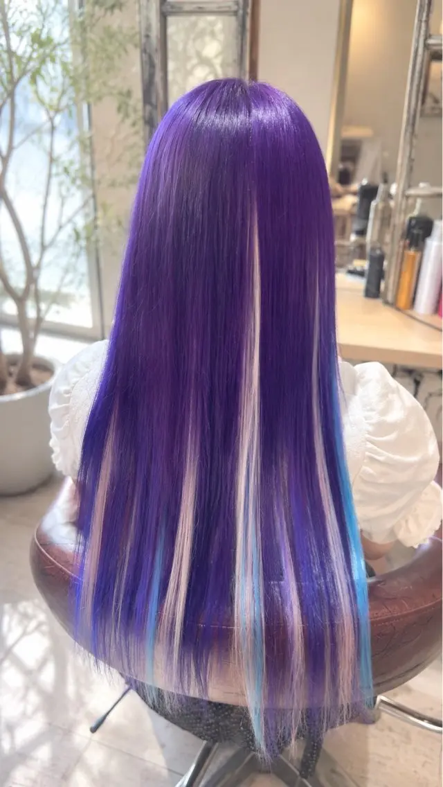 ロング カラー 水 川のヘアスタイル
