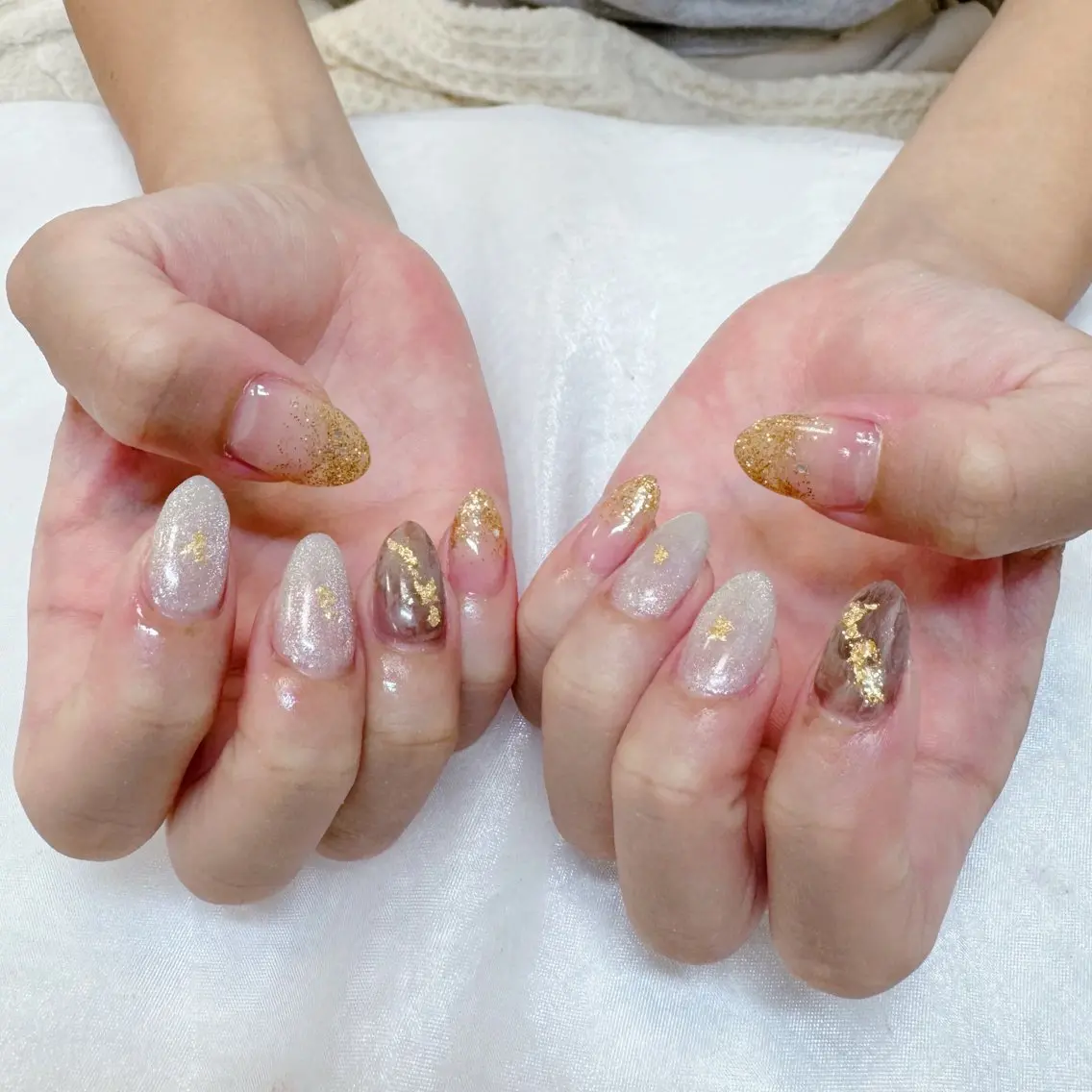 ネイル マグネットネイル ニュアンスネイル maruyasu. yのネイルデザイン