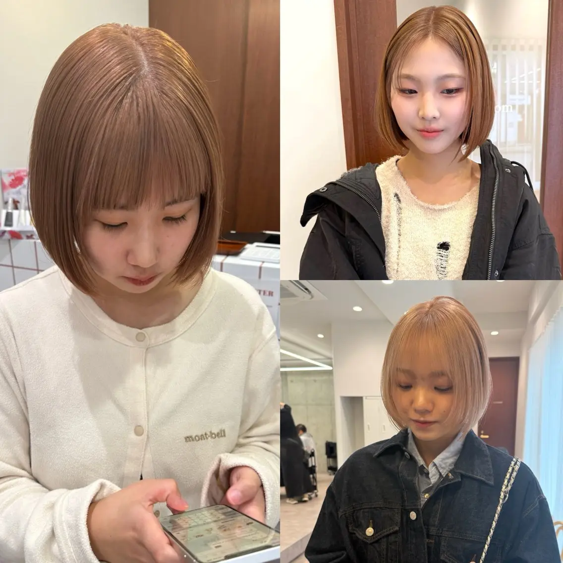【❤️‍🔥ボブ限定メニュー❤️‍🔥】　【ケアブリーチ+オンカラー】+髪質改善トリートメントの写真