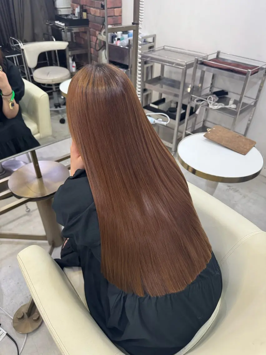 ロング 髪質改善 縮毛矯正 k-two心斎橋 ♡ 顔周りカット/yuiのヘアスタイル