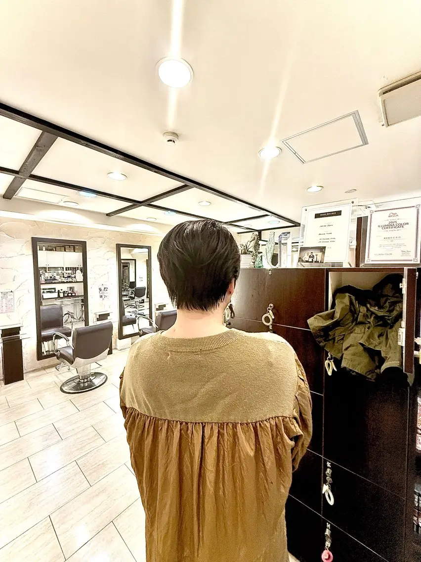 ショート くせ毛 ショートヘア 青山 光のヘアスタイル