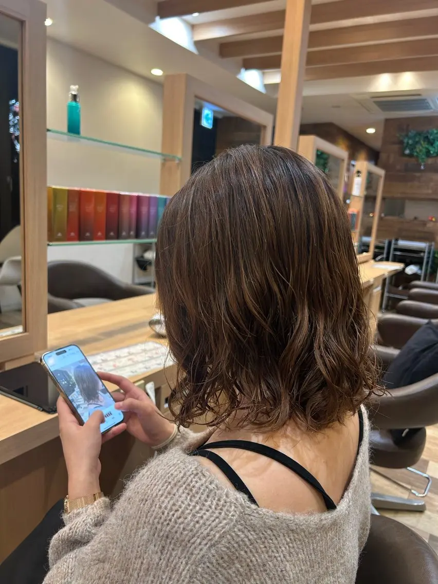 パーマ ボブ Dali manaのヘアスタイル