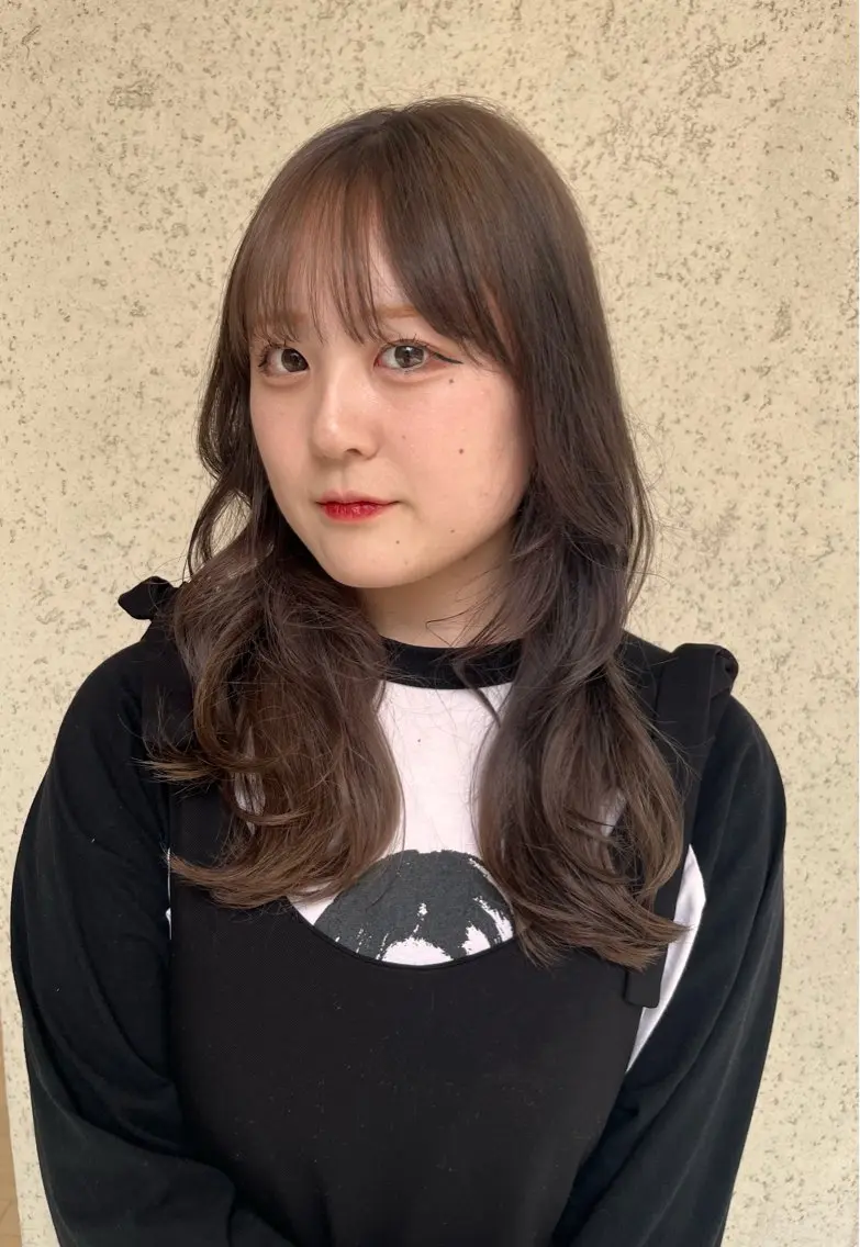 ロング カラー ブリーチ 透明感カラー 平間 稔希のヘアスタイル
