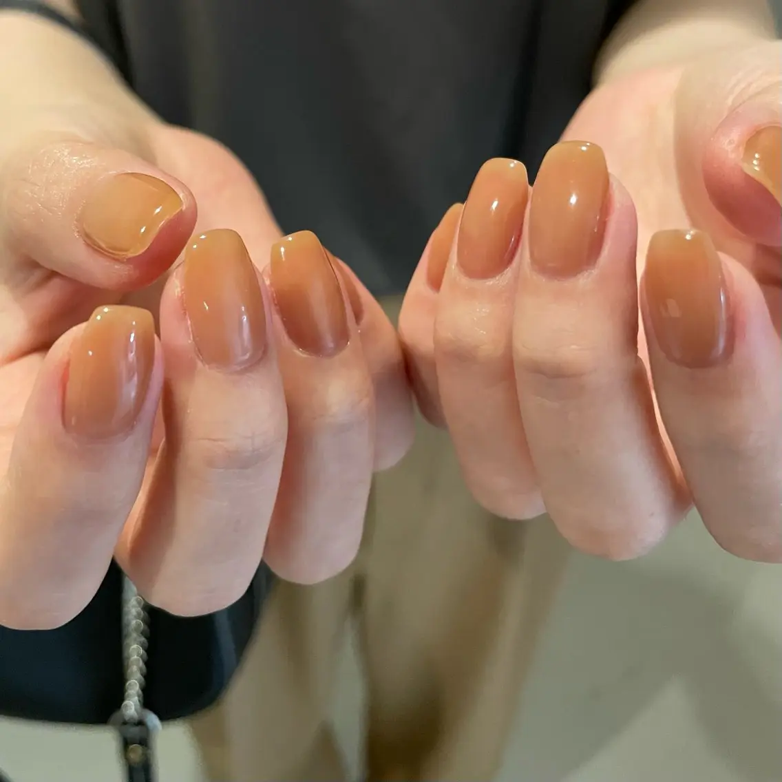 ネイル オレンジ ハンドネイル roof nailのネイルデザイン
