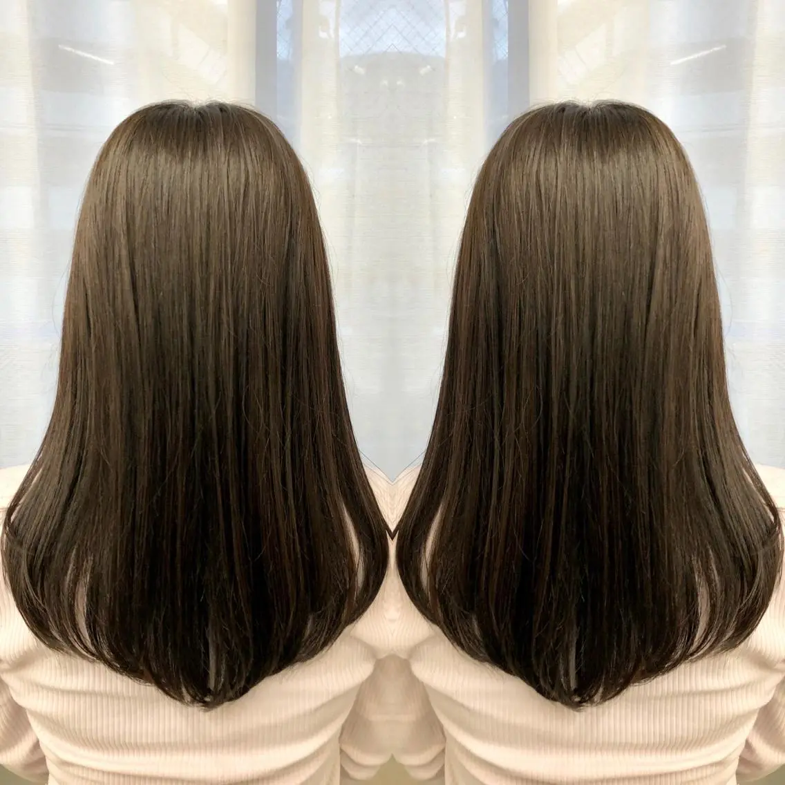 セミロング カラー カット ヘアカラー トリートメント 天野 涼のヘアスタイル