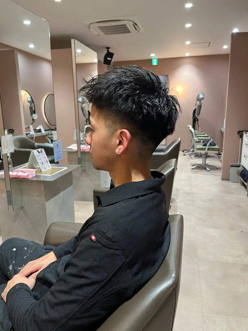 ショート メンズ アップバング ショートヘア 坂本 翔のヘアスタイル