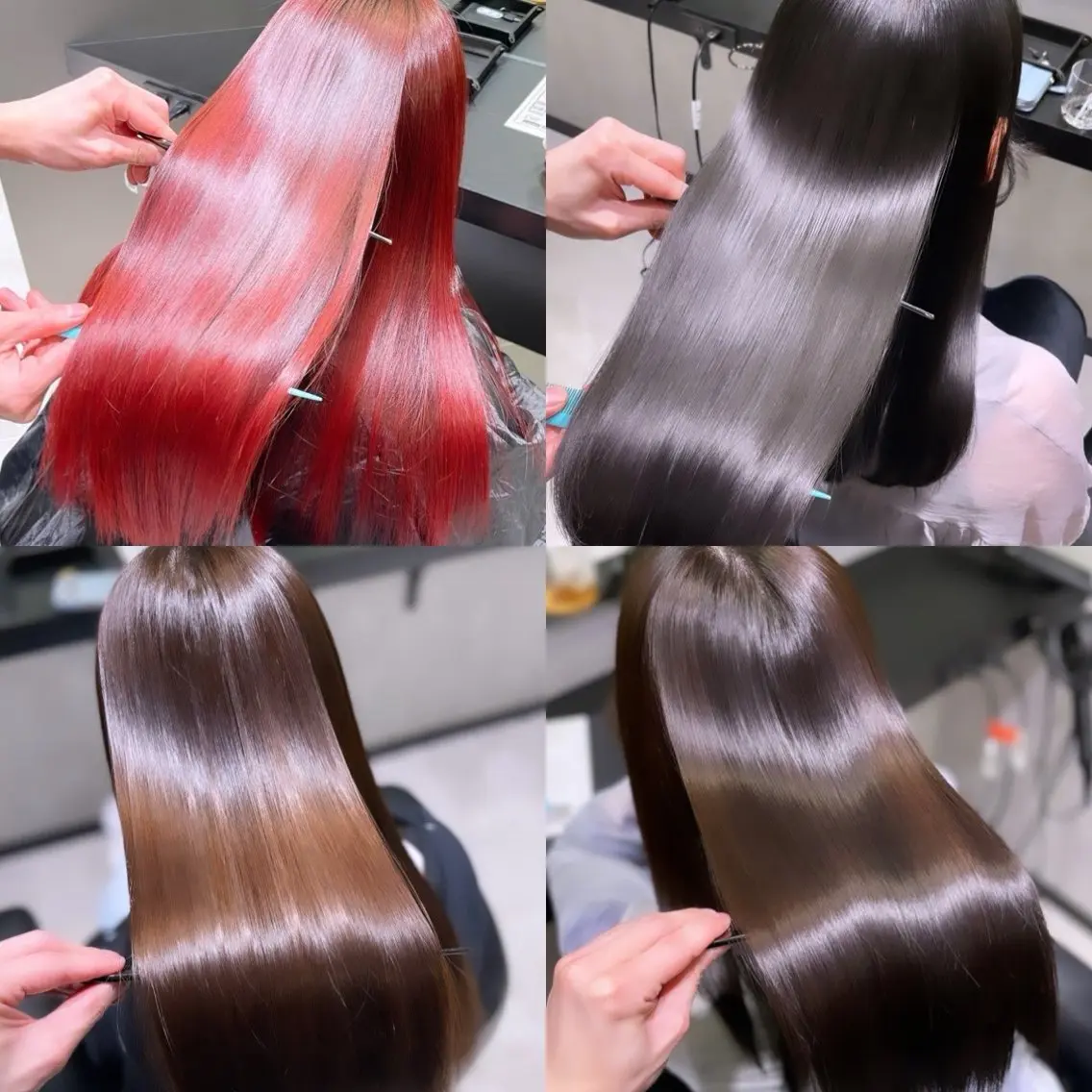 ロング 髪質改善 縮毛矯正 トリートメント ヘアカラー トリートメント 阿部 祥大のヘアスタイル