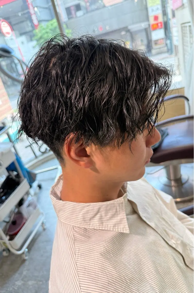 メンズヘアセットの写真