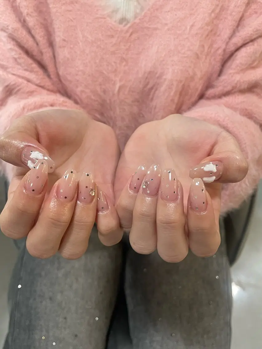 ミディアム ハンドネイル LBnail.sae /おえかきネイルのネイルデザイン