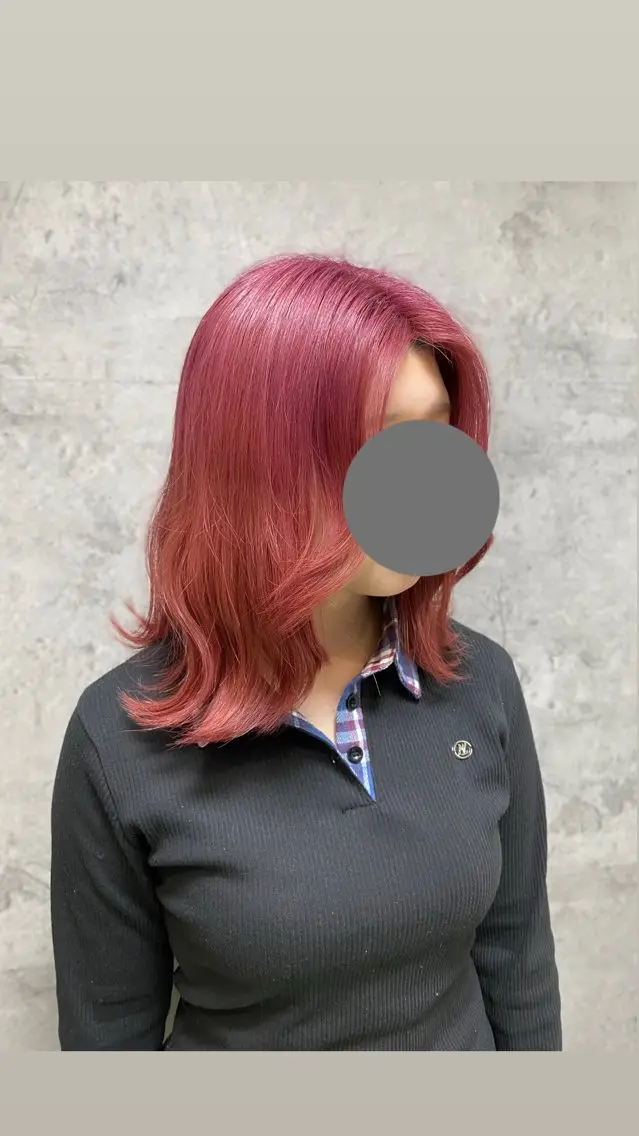 カラー ヘアカラー 大阪梅田カラーカット モデル募集中🦋サヤのヘアスタイル