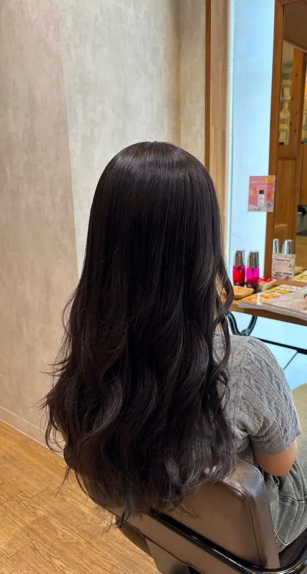 ロング カラー グレージュ カット ヘアカラー トリートメント レイヤー/髪質改善 山口   恋のヘアスタイル