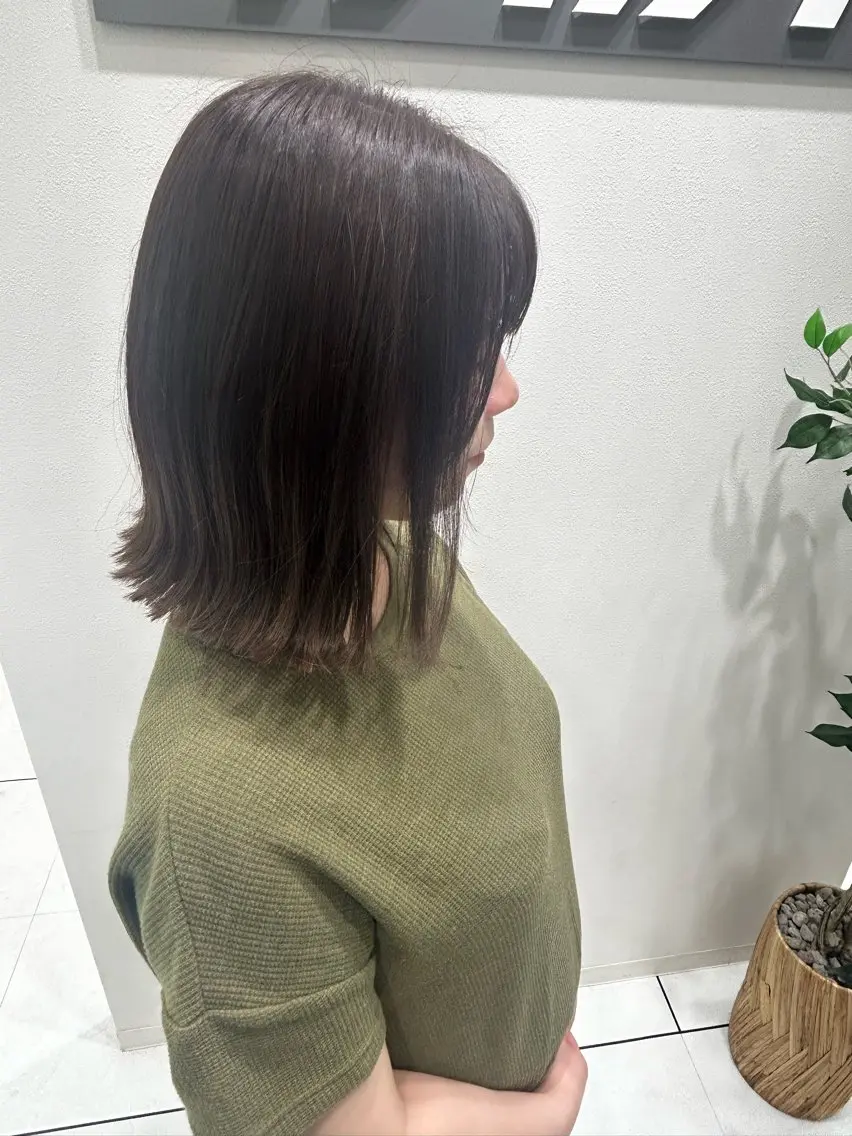 カットのみ　プラス毛流しの写真