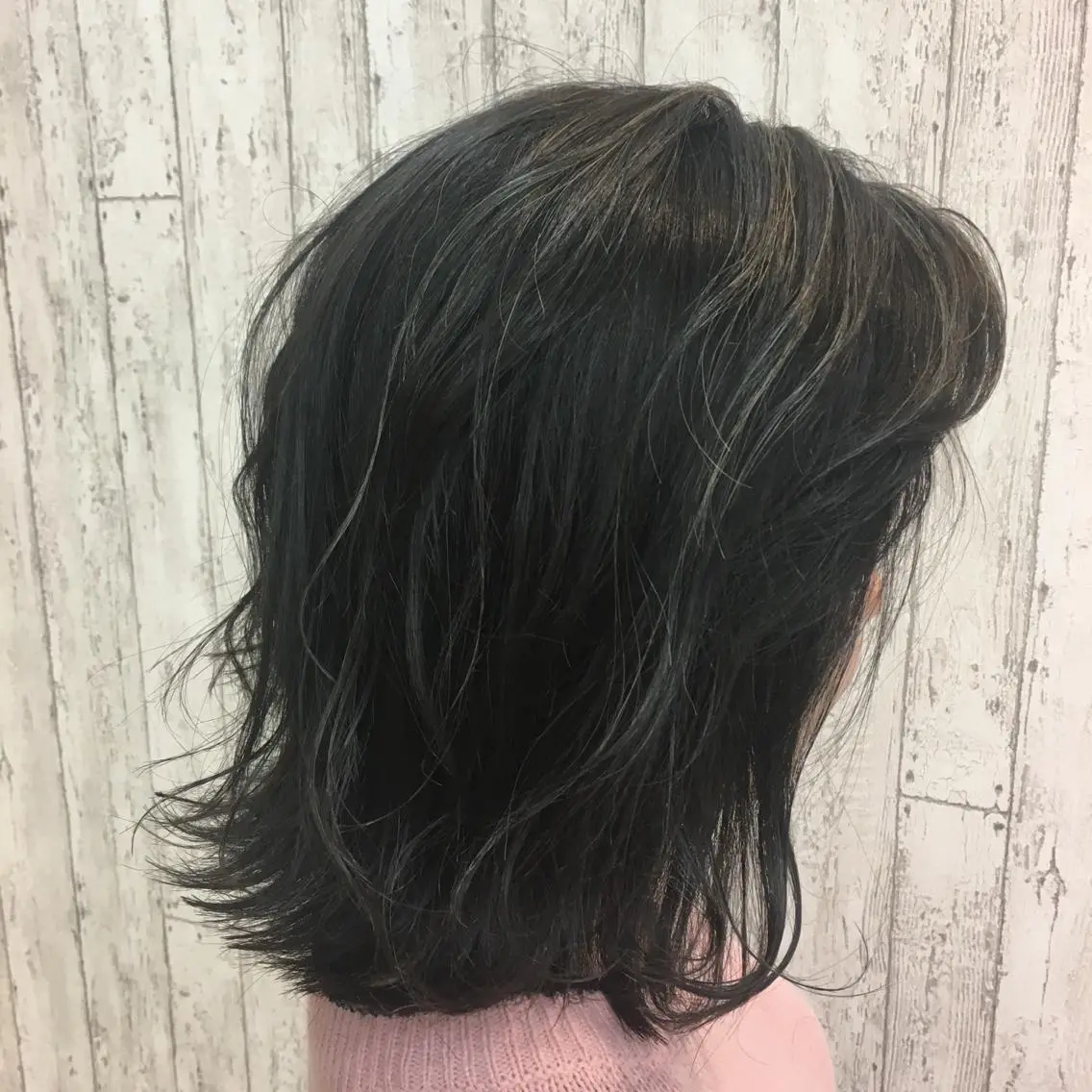 ミディアム ハイライト Kaede .のヘアスタイル