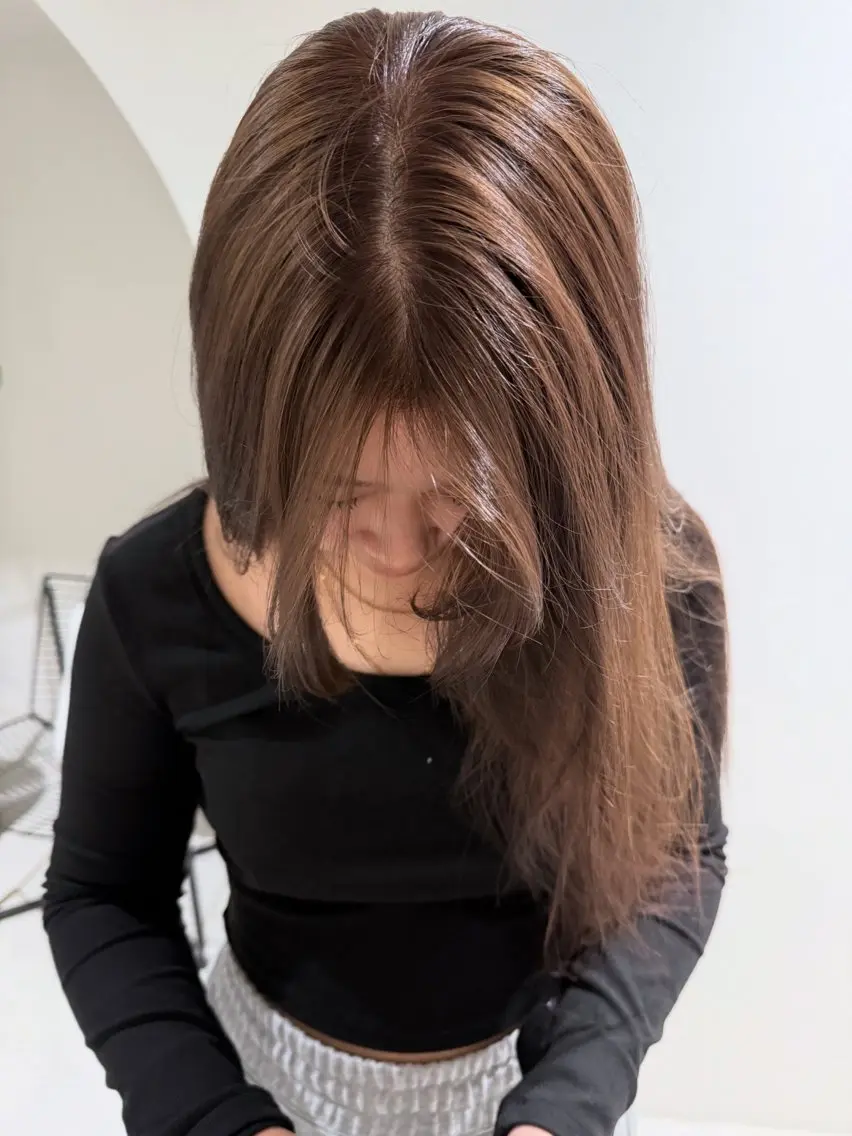 カラー 透明感カラー ヘアカラー トリートメント 檜 果歩のヘアスタイル