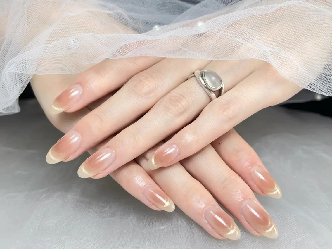 ネイル ブラウン 長さ出し フットネイル ジェルネイル 韓国ネイル ハンドネイル ハンドケア NEW NAIL池袋 YUME❤️‍🔥のネイルデザイン
