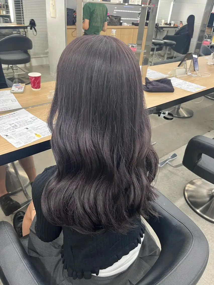 ロング ヘアカラー miku/ラベンダー 透明感カラー🪻❤︎のヘアスタイル