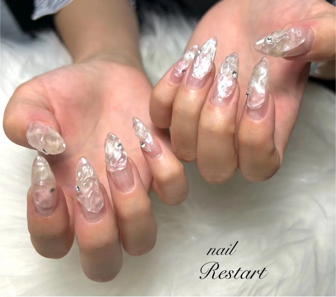 ロング ハンドネイル Restart YURIのネイルデザイン