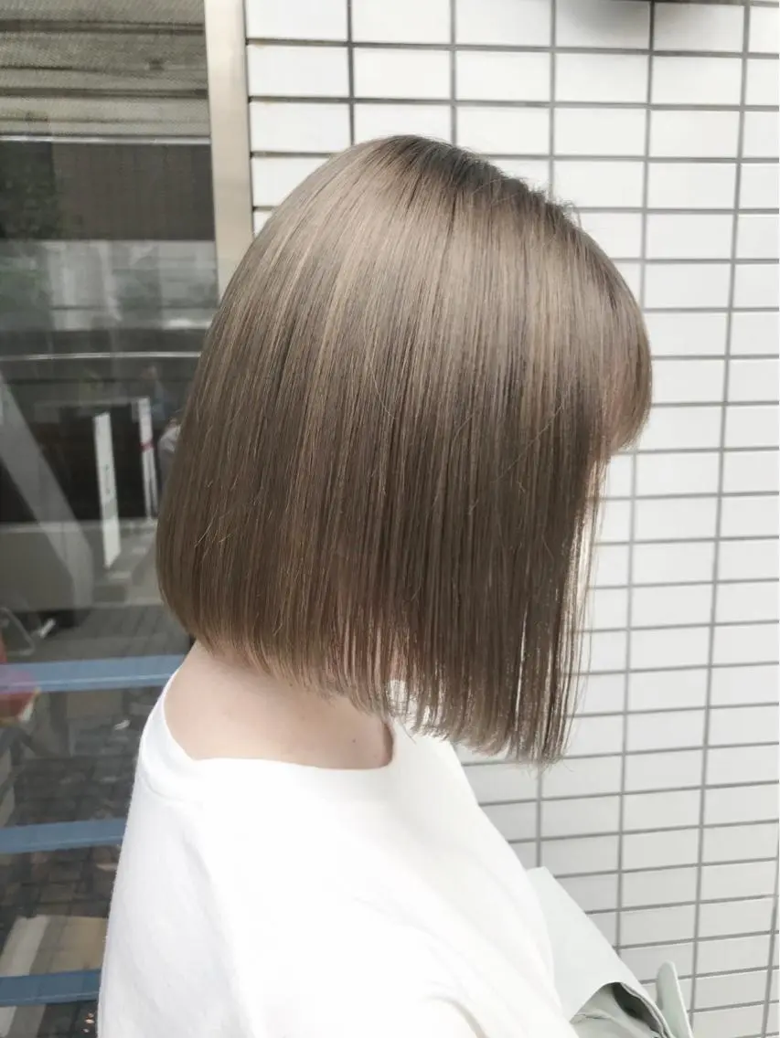 カット＋ブリーチダブルカラー＋トリートメント💫アイロン・コテ仕上げの写真