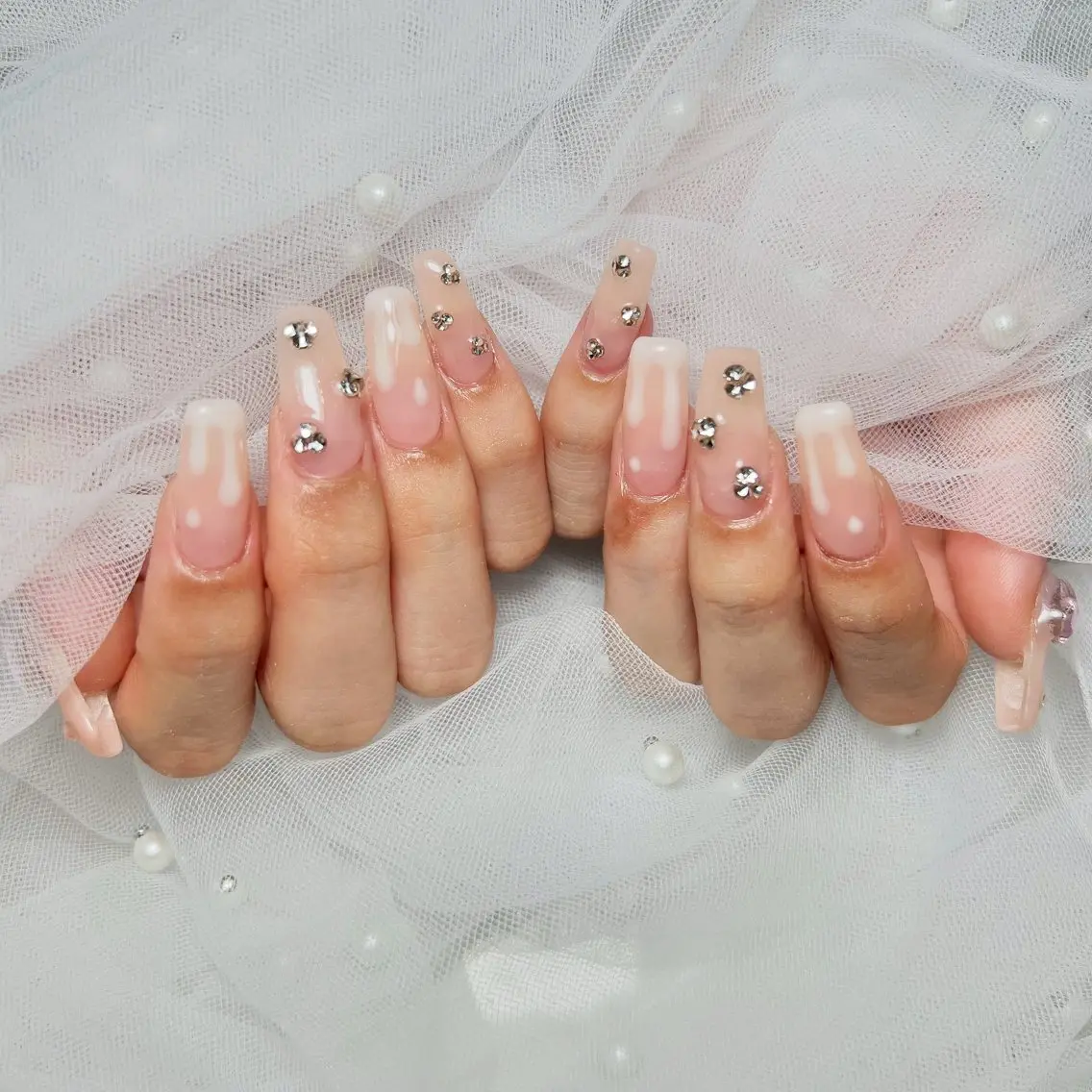 【HANDオフあり】チップ長さだし10本+定額ワンホンデザインの写真