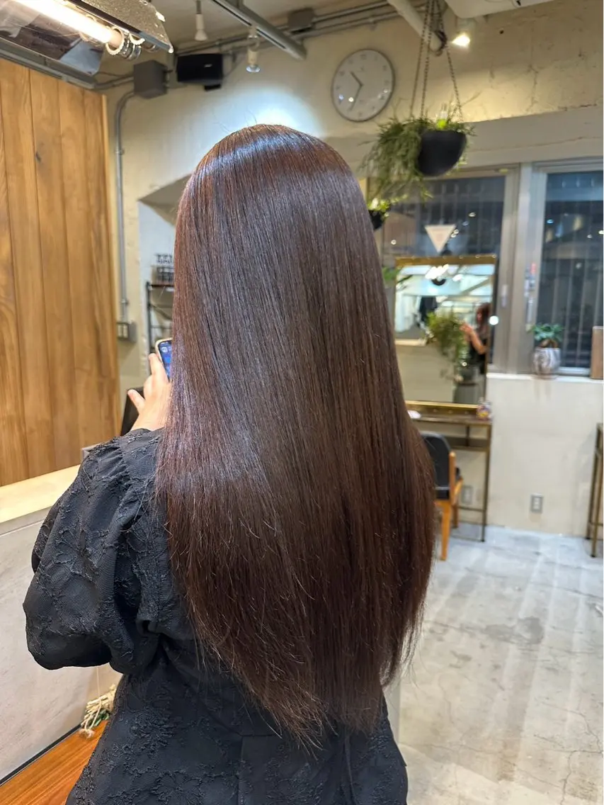 ロング カラー ヘアカラー トリートメント TSUMUGI ／艶カラー🎀のヘアスタイル