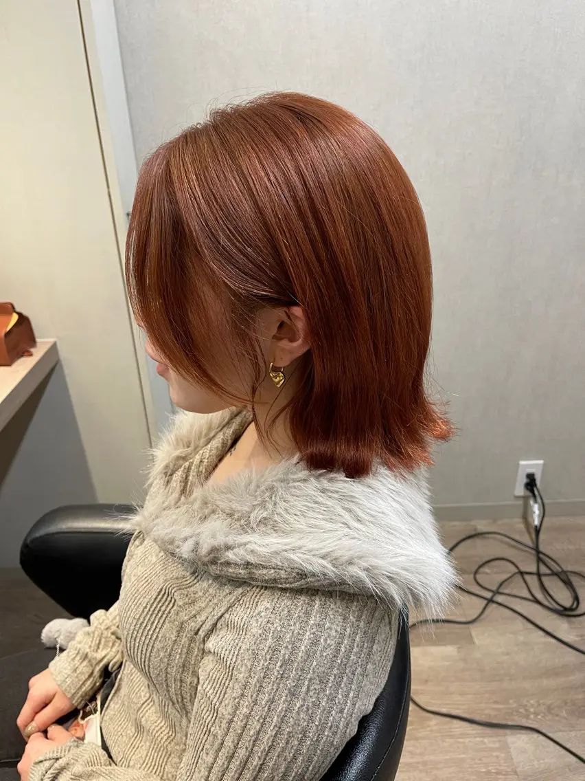 ミディアム カラー ヘアカラー トリートメント ANDIAMO SAKAE🍁楓のヘアスタイル