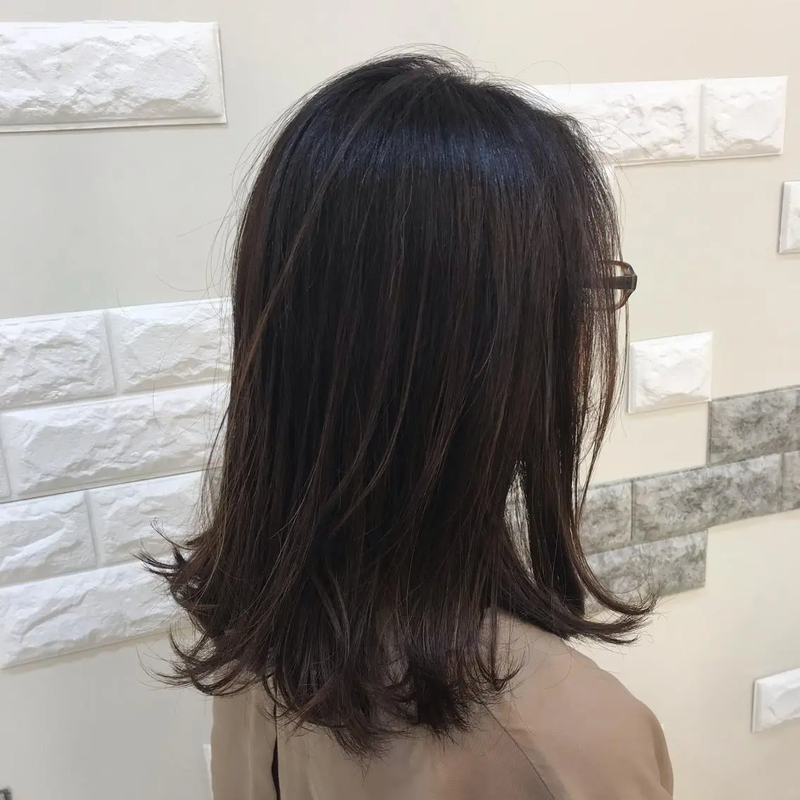 ミディアム 女性目線でつくる ボブ縮毛矯正のヘアスタイル
