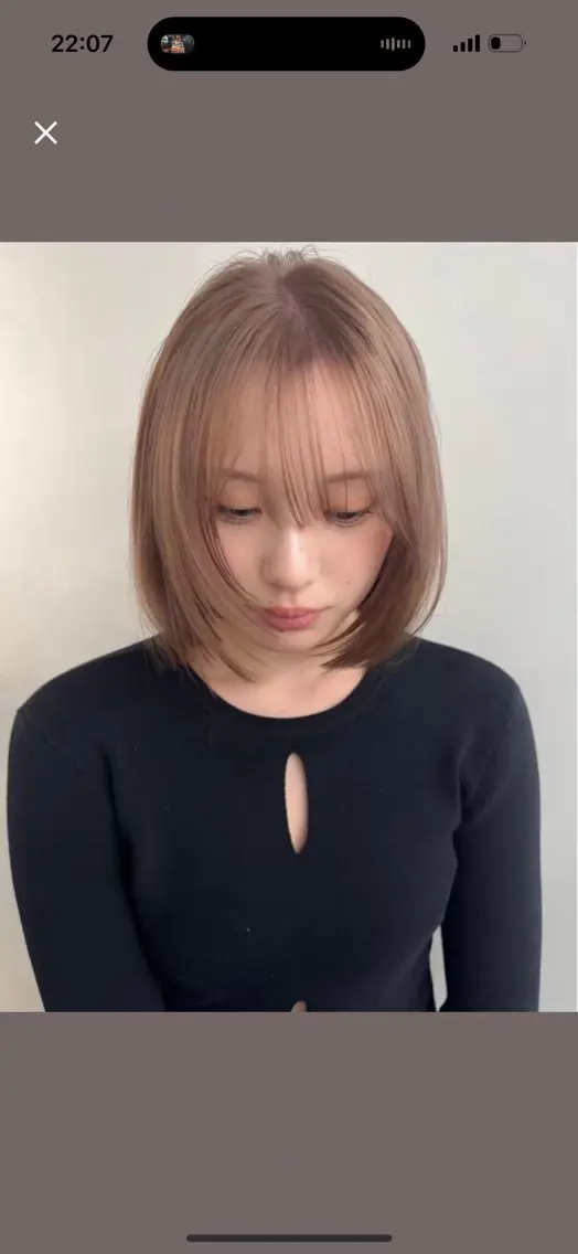 ミディアム 🎀 レイヤーカット カラー / 錦糸町のヘアスタイル