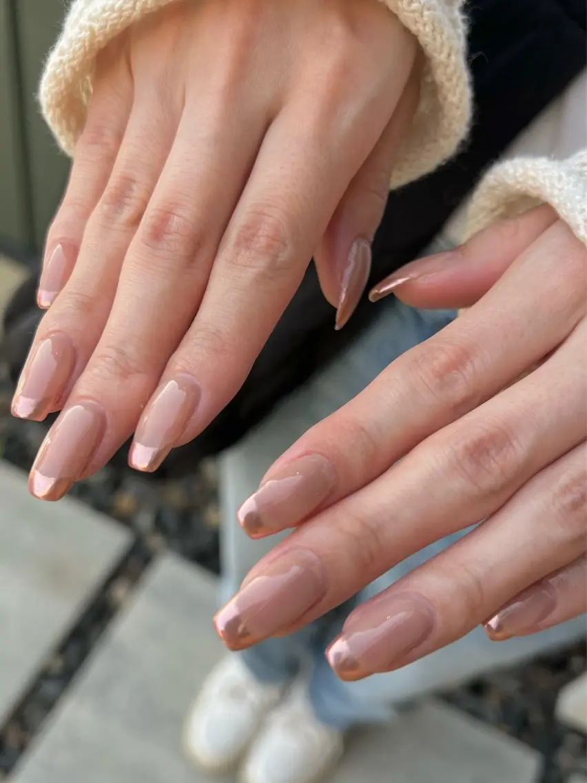 ネイル フレンチネイル ミラーネイル nail salon y＋のネイルデザイン
