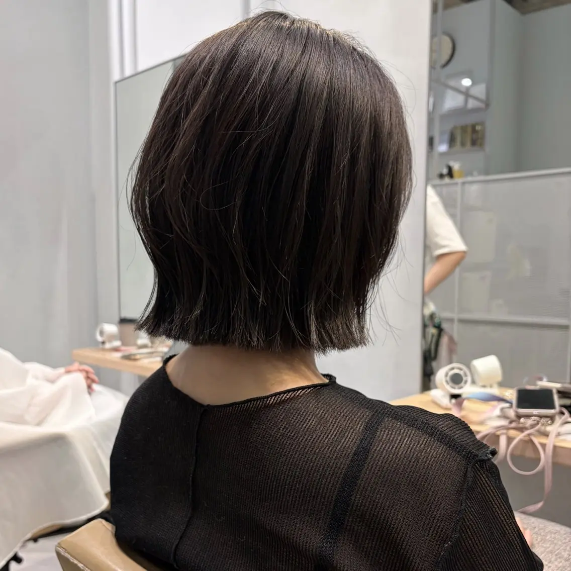 ショート ボブレイヤー ボブ レイヤーカット カット トリートメント いまかわ ゆなのヘアスタイル