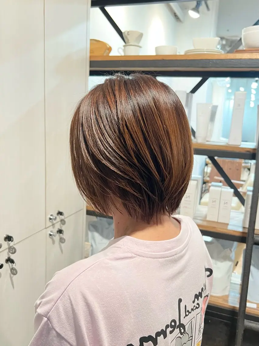 ショート ショートボブ ボブ ショートヘア きむら なみか🪐のヘアスタイル