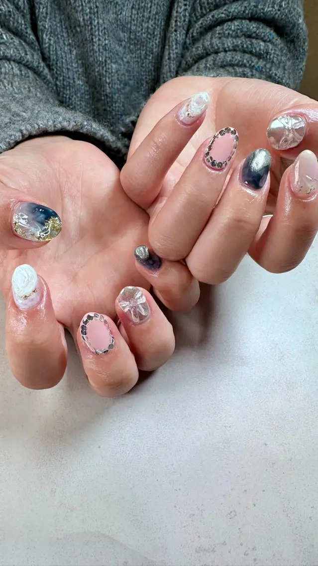 ネイル ニュアンスネイル ハンドネイル ハンドケア Atelier Ariのネイルデザイン