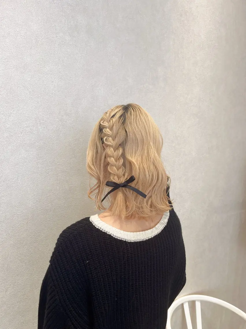 ヘアアレンジ カット ヘアカラー トリートメント 福島 果音のヘアスタイル