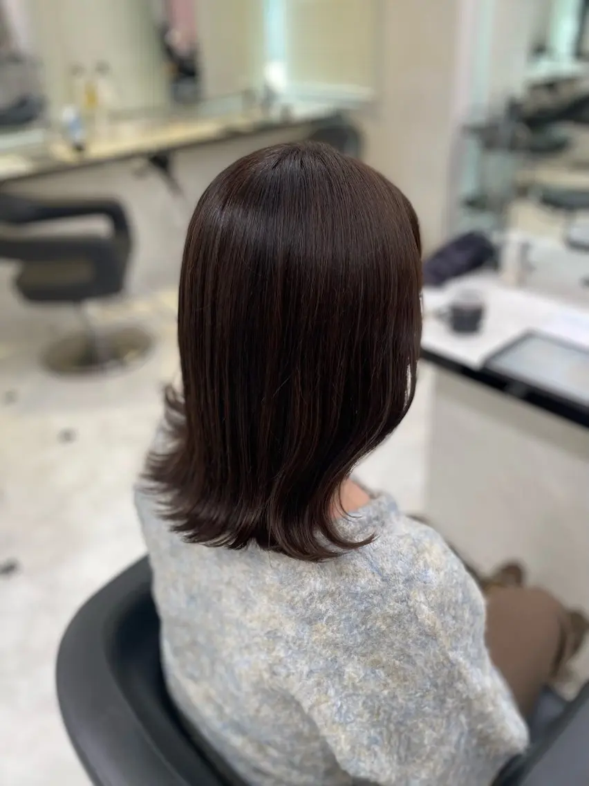 ミディアム カット ヘッドスパ ヘアセット うる艶トレンドヘア 🕊️上野BABYのヘアスタイル