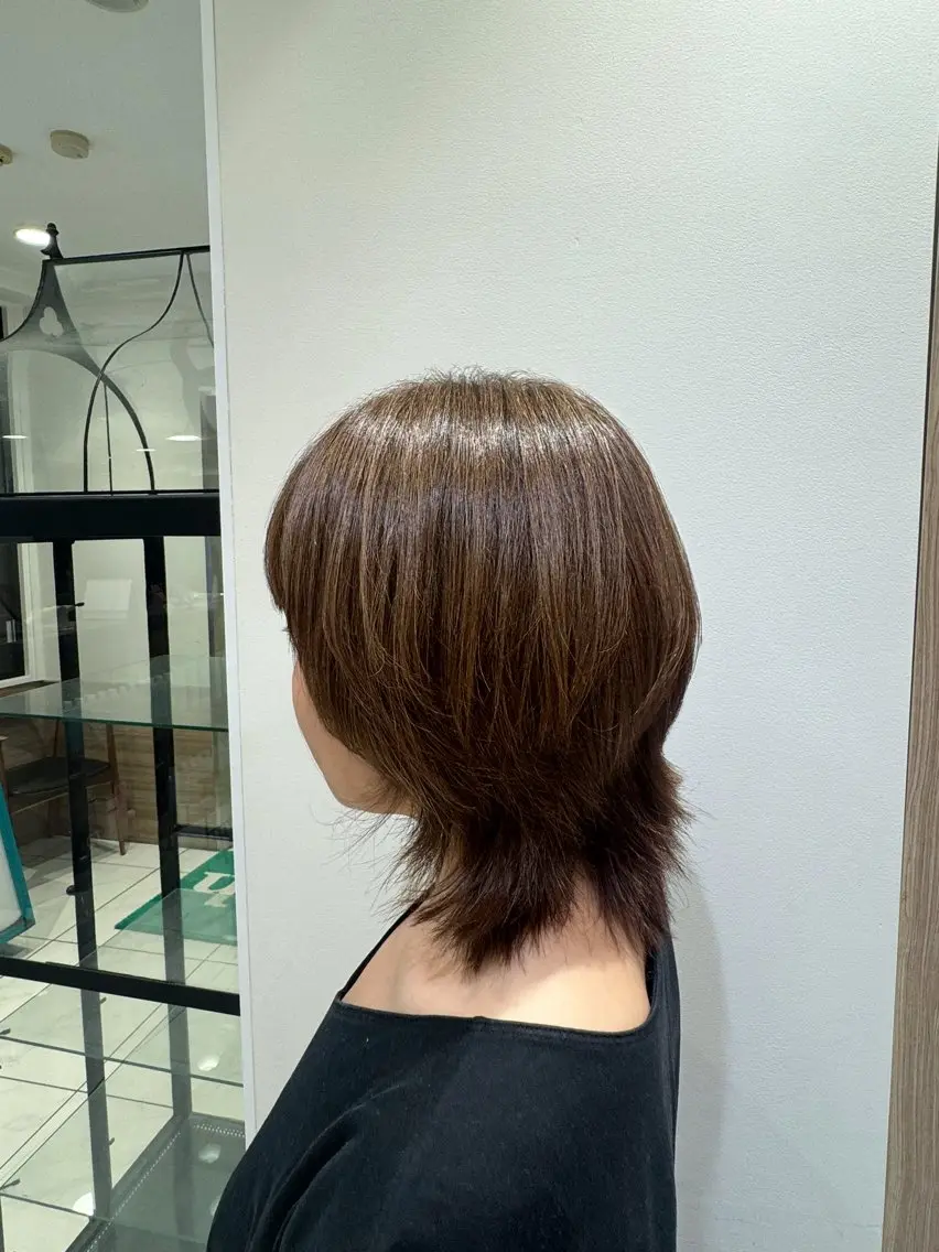 ショート カラー 縮毛矯正/ 透明感カラー/奥寺のヘアスタイル