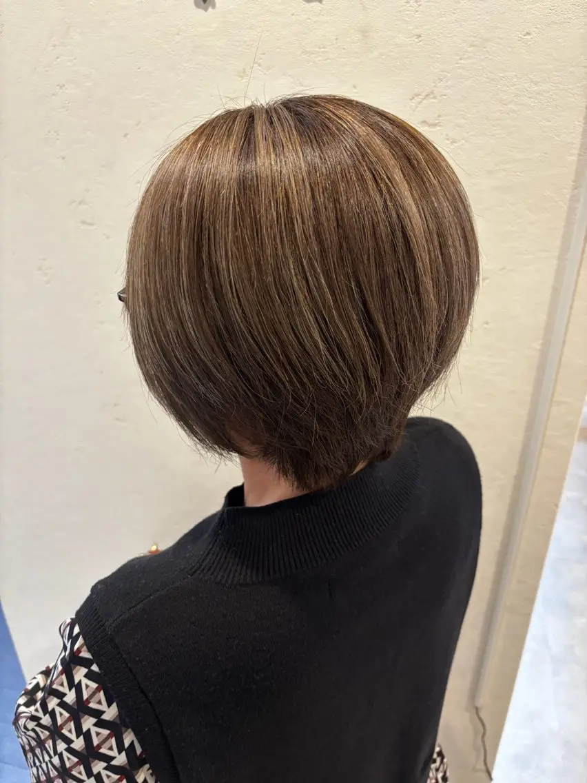 ショート カラー ベージュカラー オリーブベージュ yumena Rimのヘアスタイル