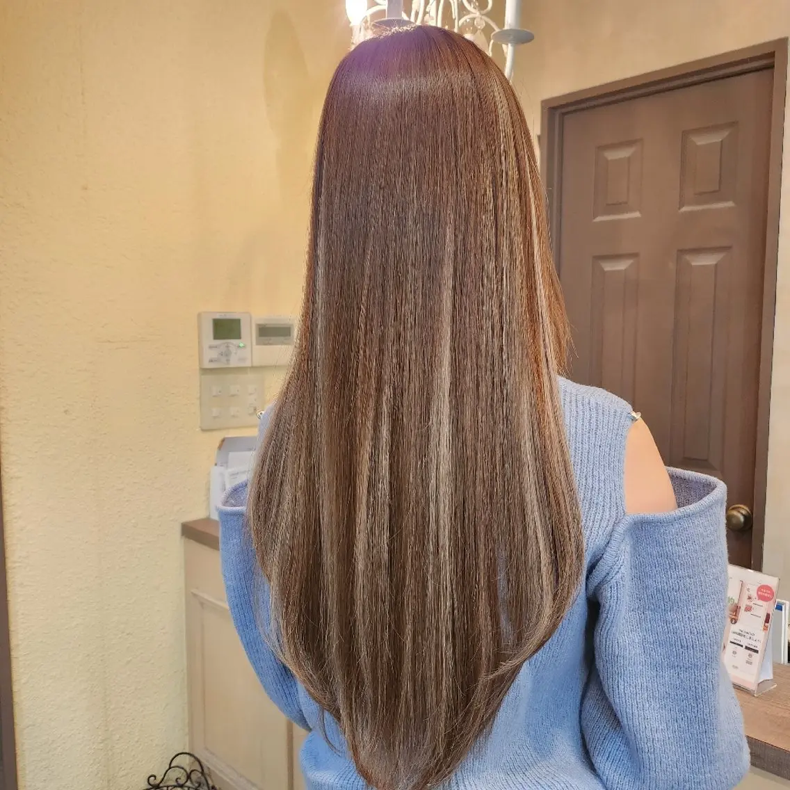ロング ヘアアレンジ シールエクステ エクステ ハイライト カット エクステ 田井中 悠紀のヘアスタイル