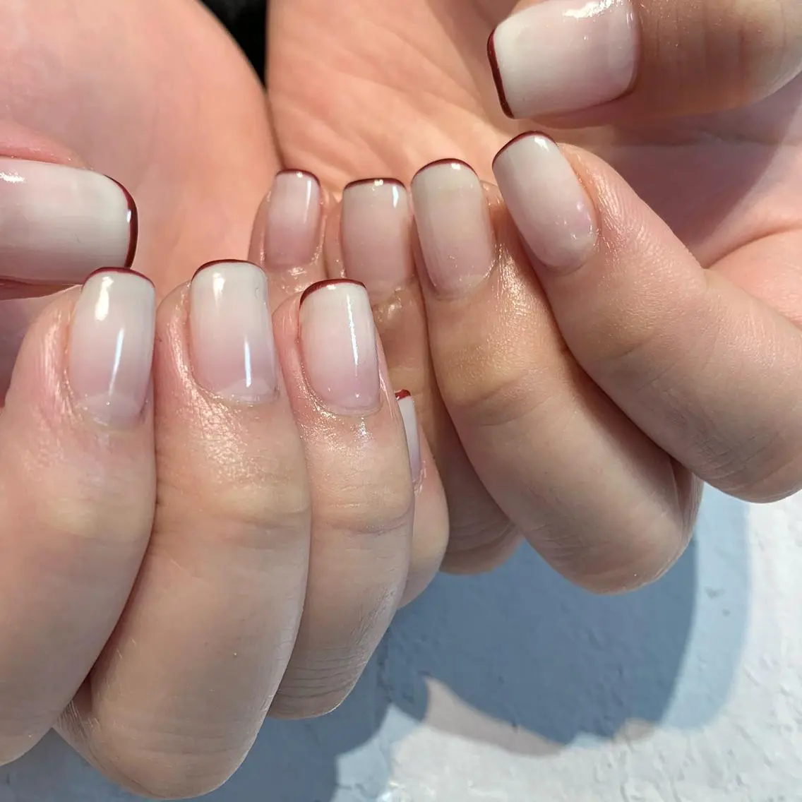ネイル 持ち込み 赤色 鈴木 まゆのネイルデザイン
