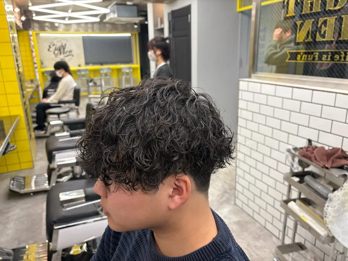 メンズ カット パーマ 池袋メンズ専門💣 玉造利樹のヘアスタイル